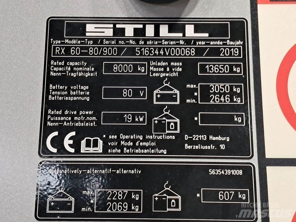 Still RX60-80/900 Elektrische heftrucks