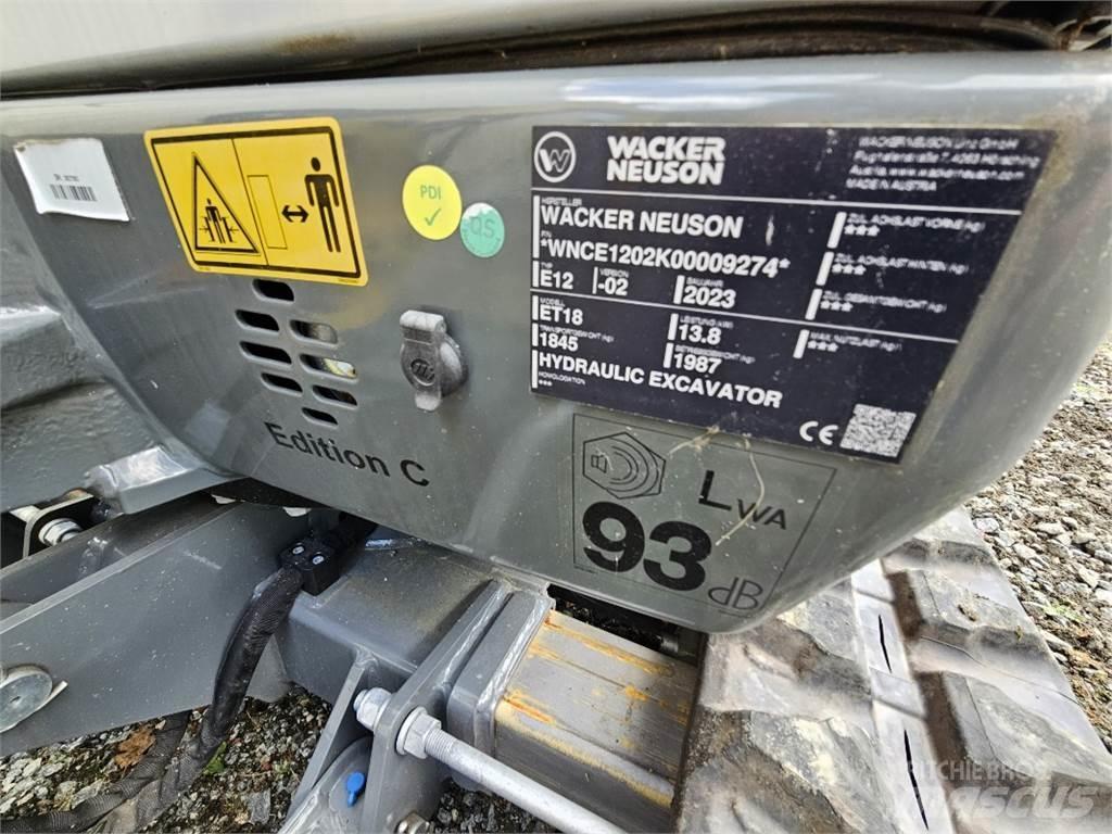 Wacker ET 18 Minigraafmachines < 7t