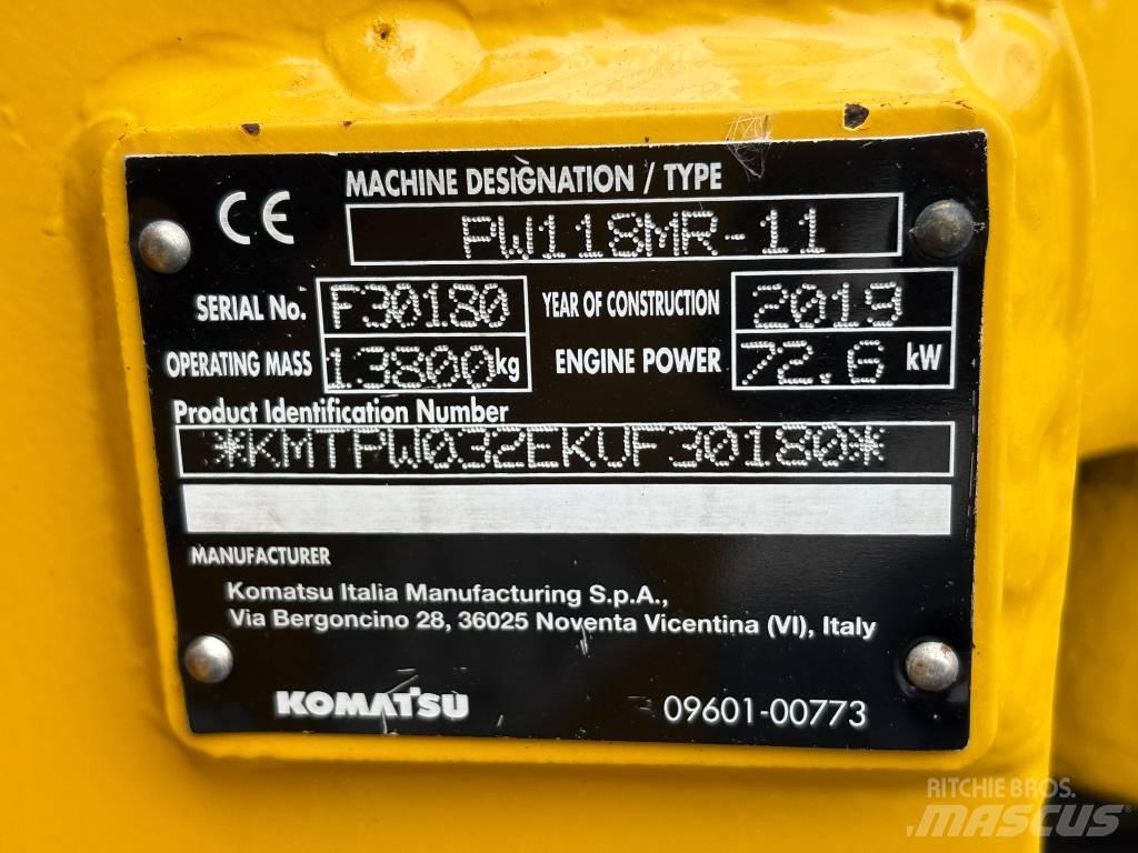 Komatsu PW118-11 Wielgraafmachines