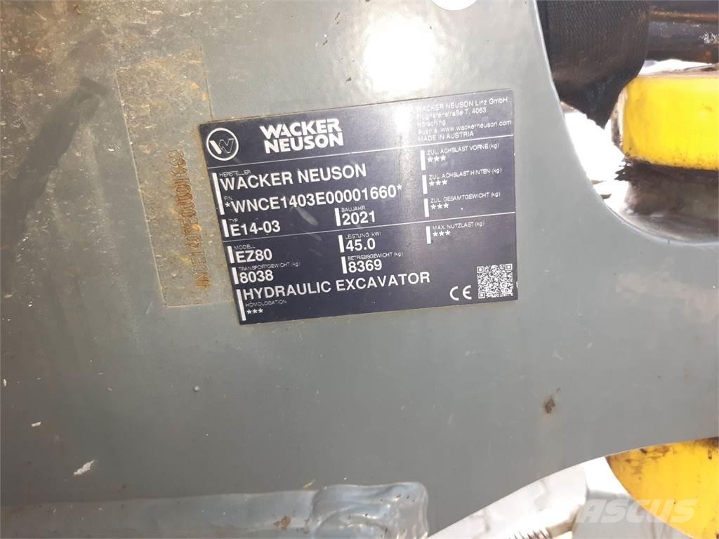 Wacker Neuson EZ80 Rupsgraafmachines