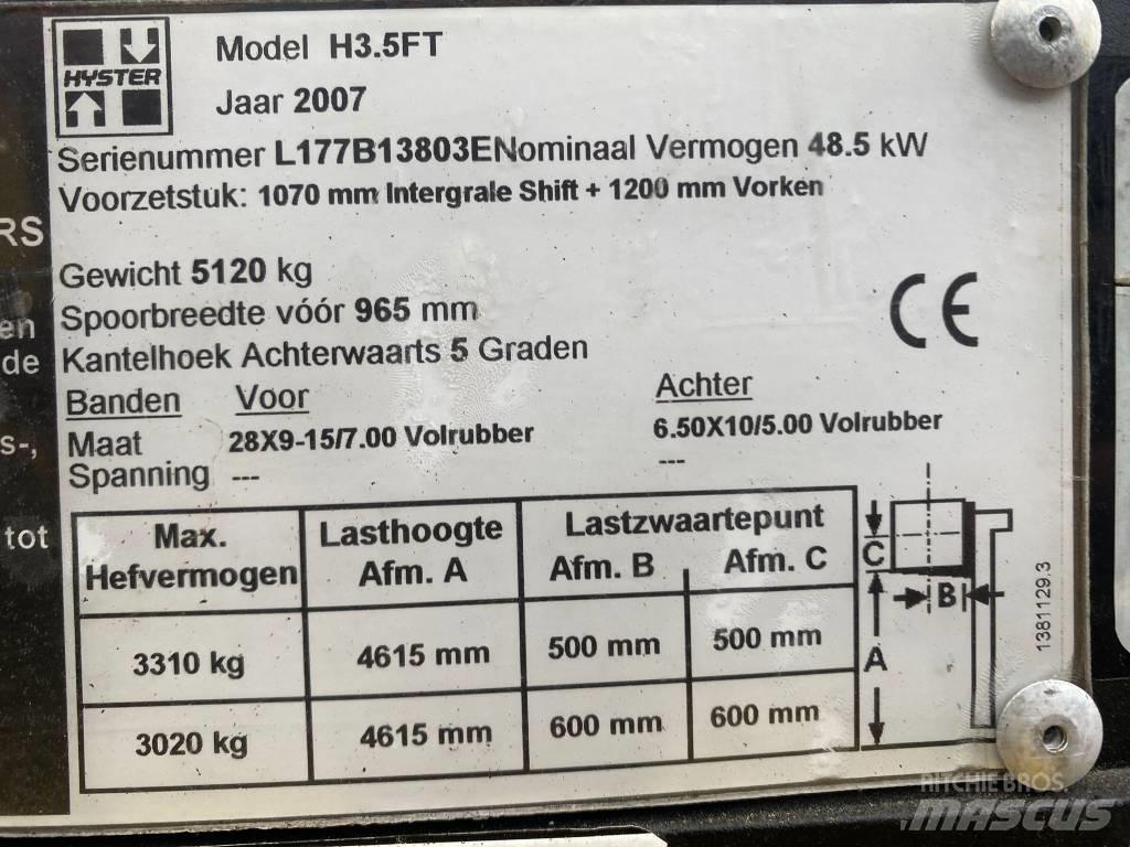 Hyster H 3.50 FT Diesel heftrucks
