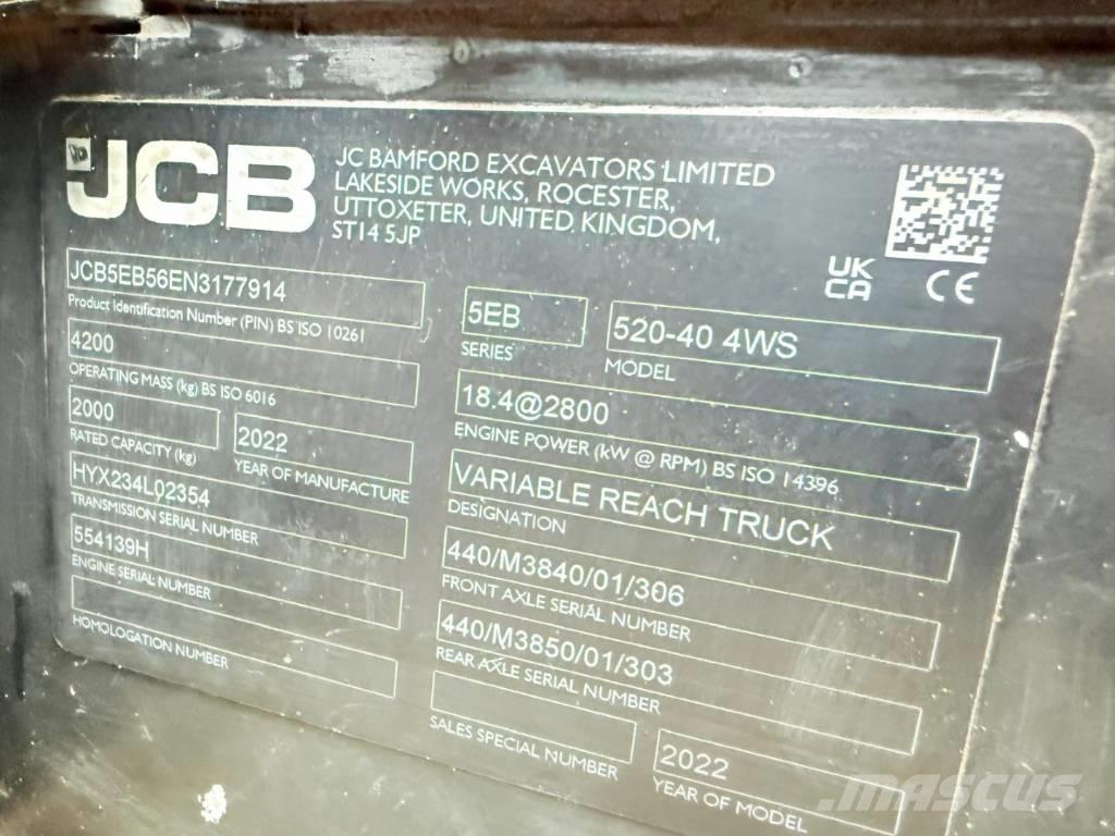 JCB 520-40 Verreikers