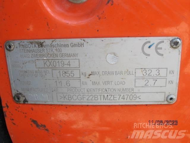 Kubota KX 019-4 Minigraafmachines < 7t