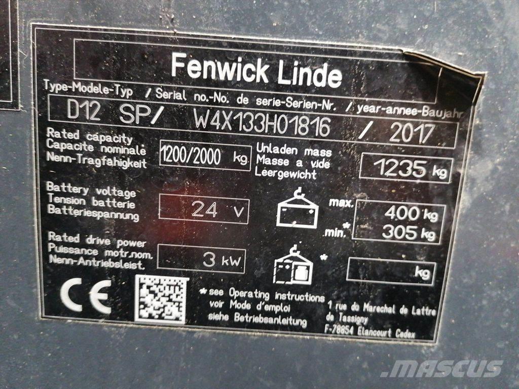 Linde D12 SP Meeloop stapelaar