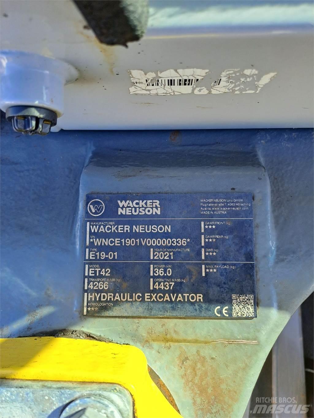 Wacker Neuson ET42 Rupsgraafmachines