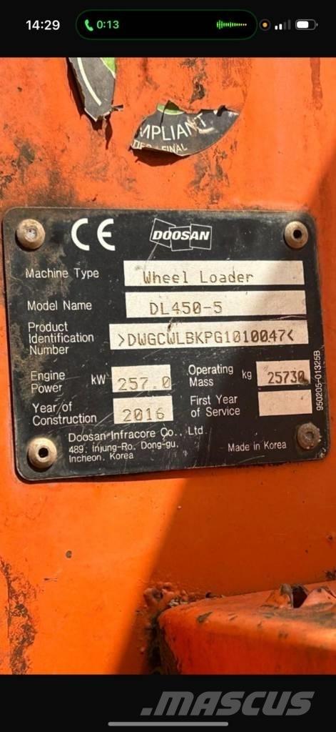 Doosan DL 450-5 Wielladers