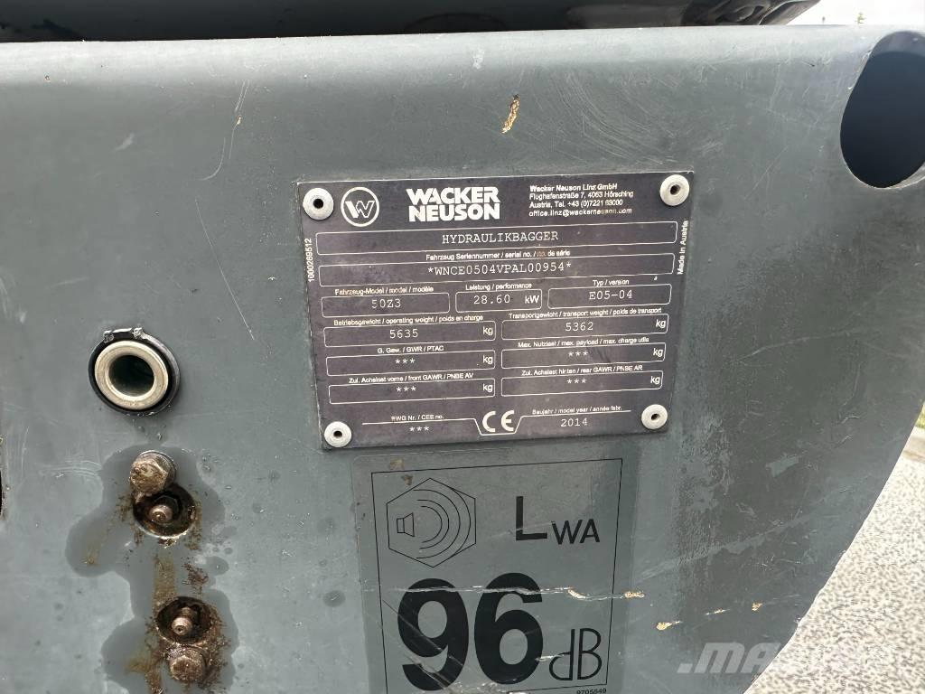 Wacker Neuson 50 Z3 Minigraafmachines < 7t