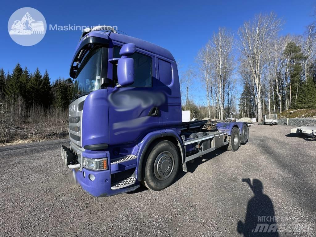 Scania G 480 Vrachtwagen met containersysteem