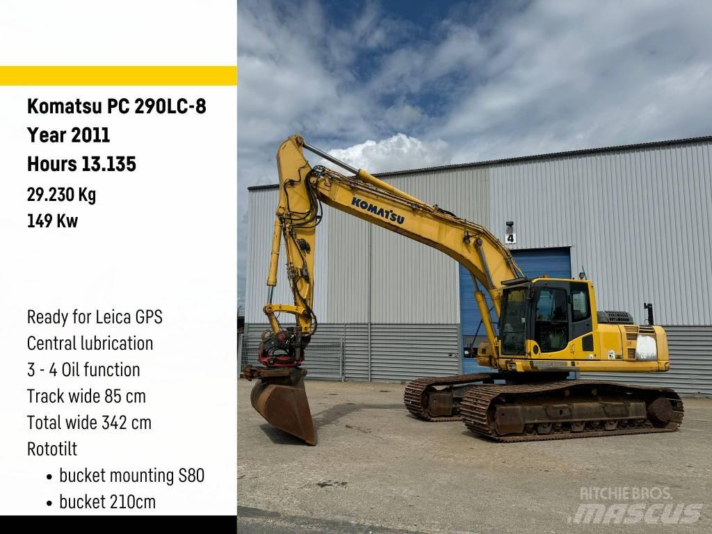 Komatsu PC 290 LC-8 Rupsgraafmachines