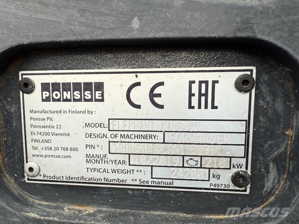 Ponsse Elephant King Uitrijwagens