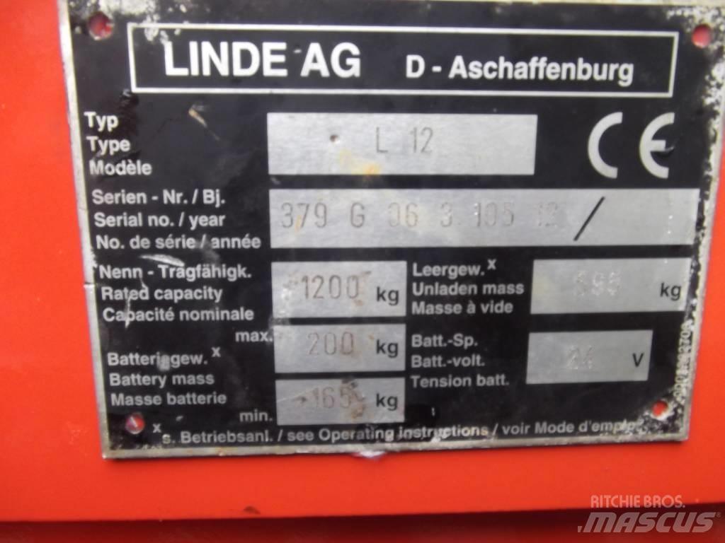 Linde L12 /379/ V-2097 Zelfrijdende stapelaars