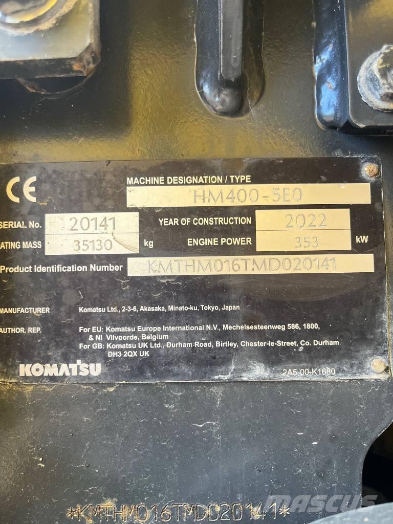 Komatsu HM400-5E0 Knik dumptrucks
