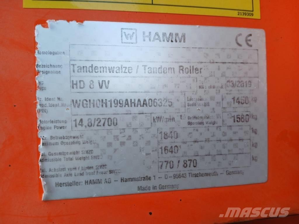 Hamm HD8 VV, Vält Duowalsen