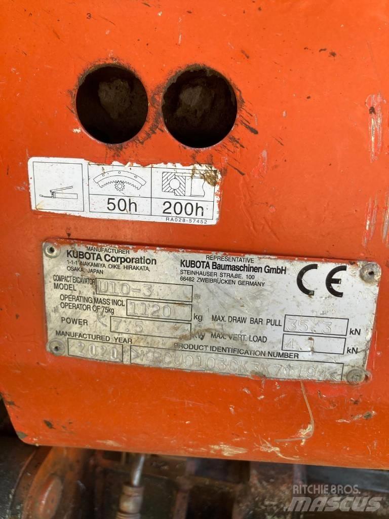 Kubota U 10-3 Minigraafmachines < 7t