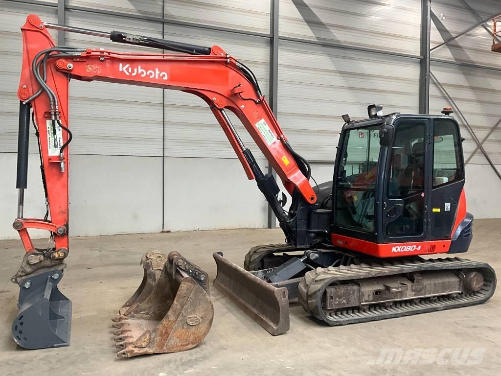 Kubota KX 080-4 Midigraafmachines 7t - 12t