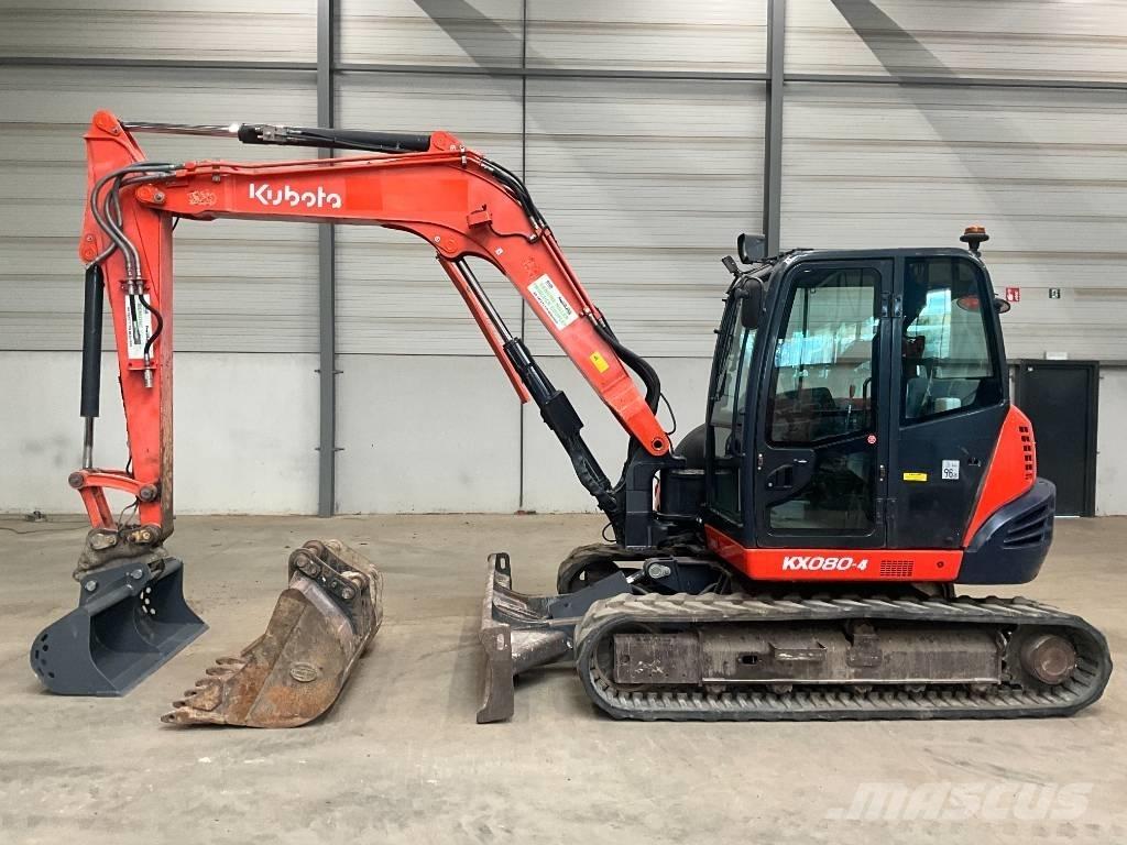 Kubota KX 080-4 Midigraafmachines 7t - 12t