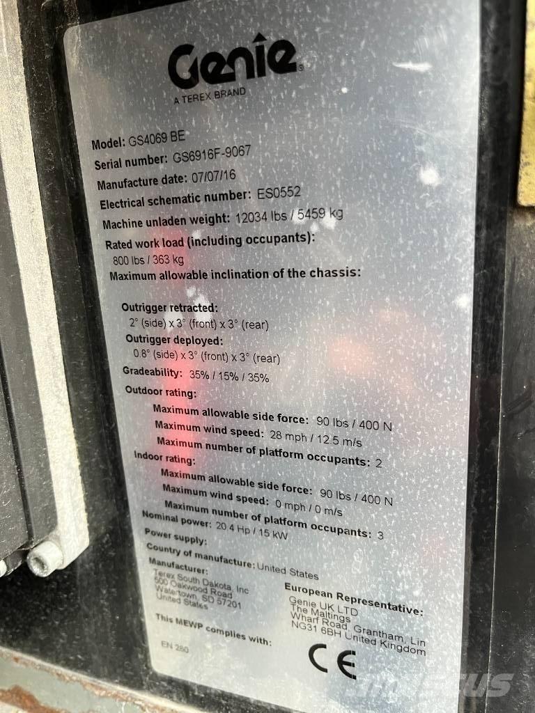 Genie GS4069 BE Schaarhoogwerkers