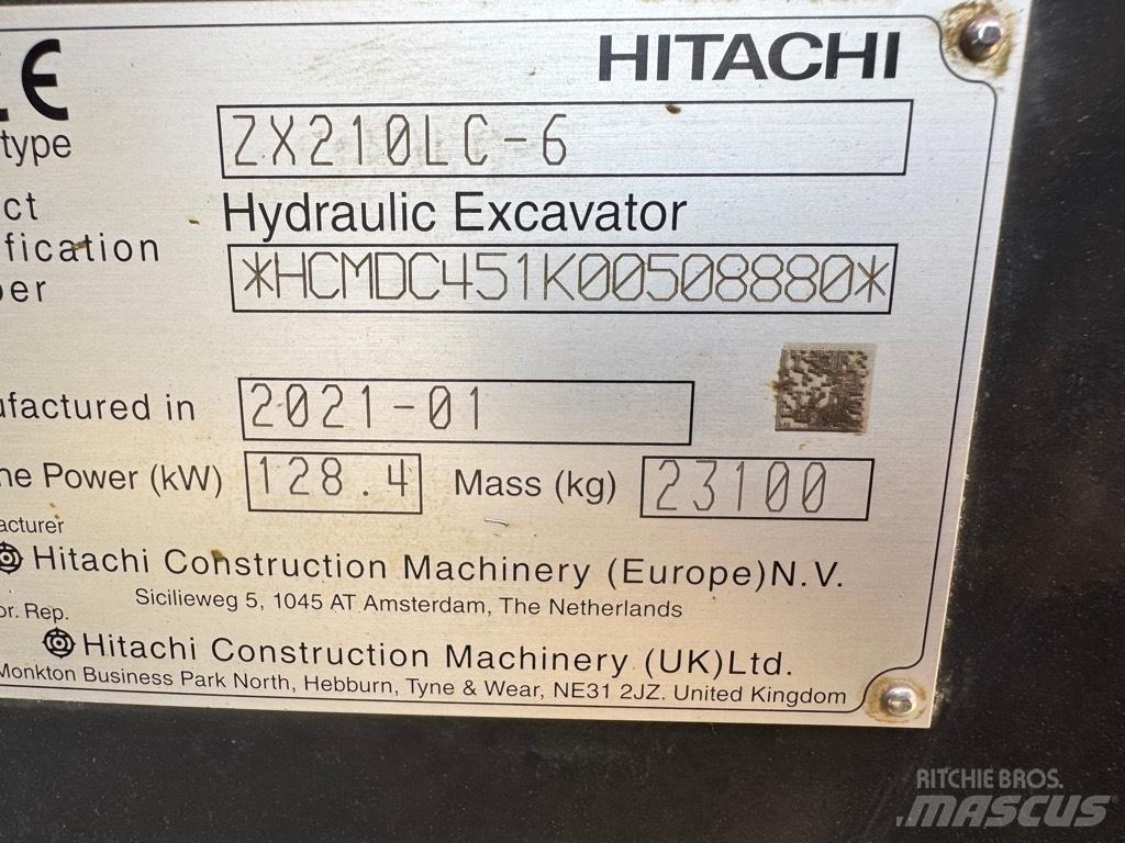 Hitachi ZX 210 LC-6 Rupsgraafmachines