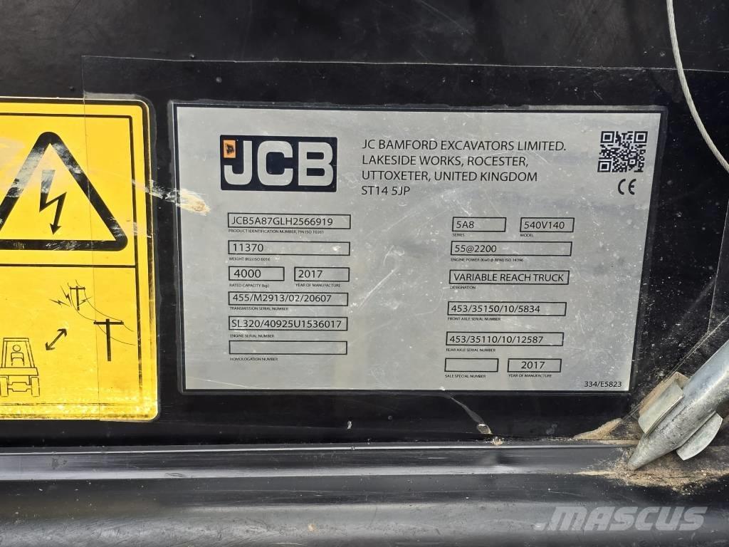 JCB 540-140 Verreikers