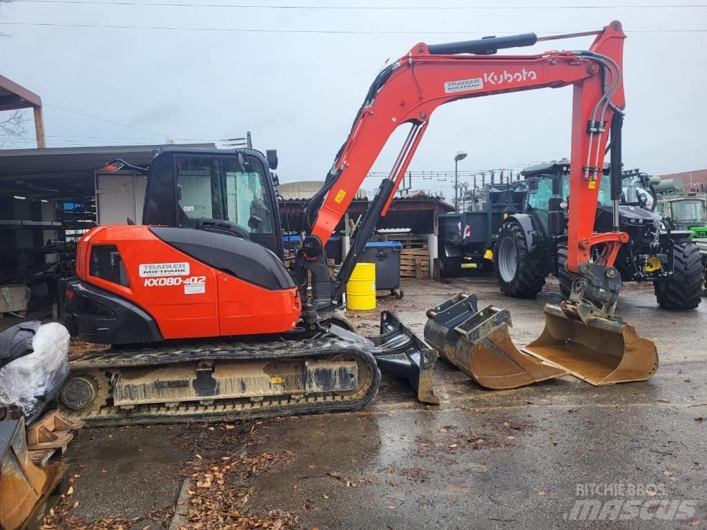 Kubota KX 080-4 Minigraafmachines < 7t