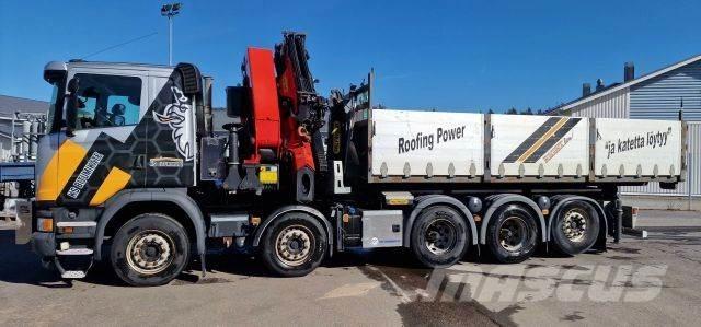 Scania G410 Vlakke laadvloer met kraan