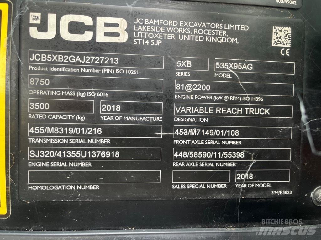 JCB 535-95 Agri Verreikers voor landbouw