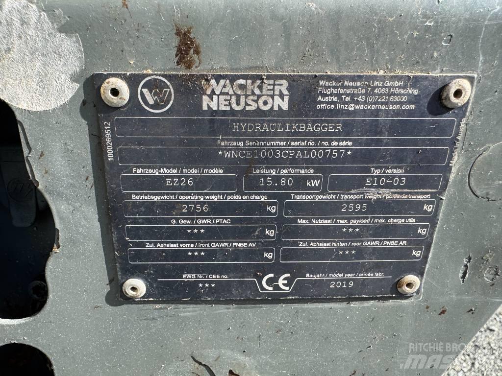 Wacker Neuson EZ26 Rupsgraafmachines