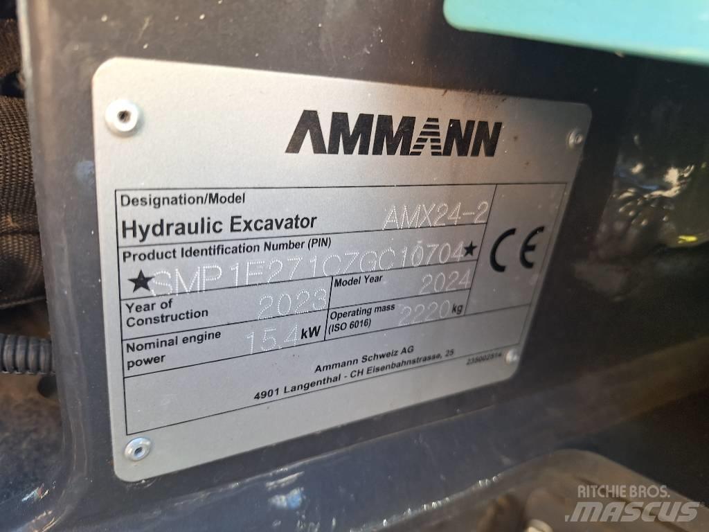 Ammann AMX24-2 Minigraafmachines < 7t