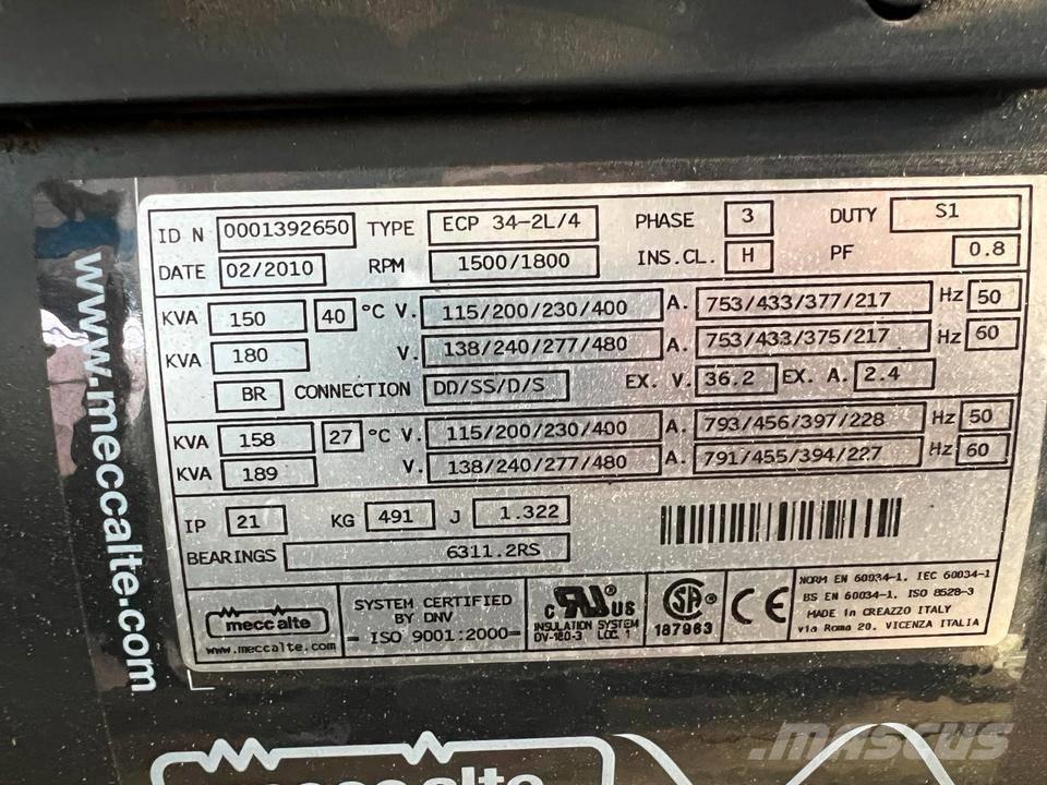  Mecc alte 85-300 KVA Overige generatoren