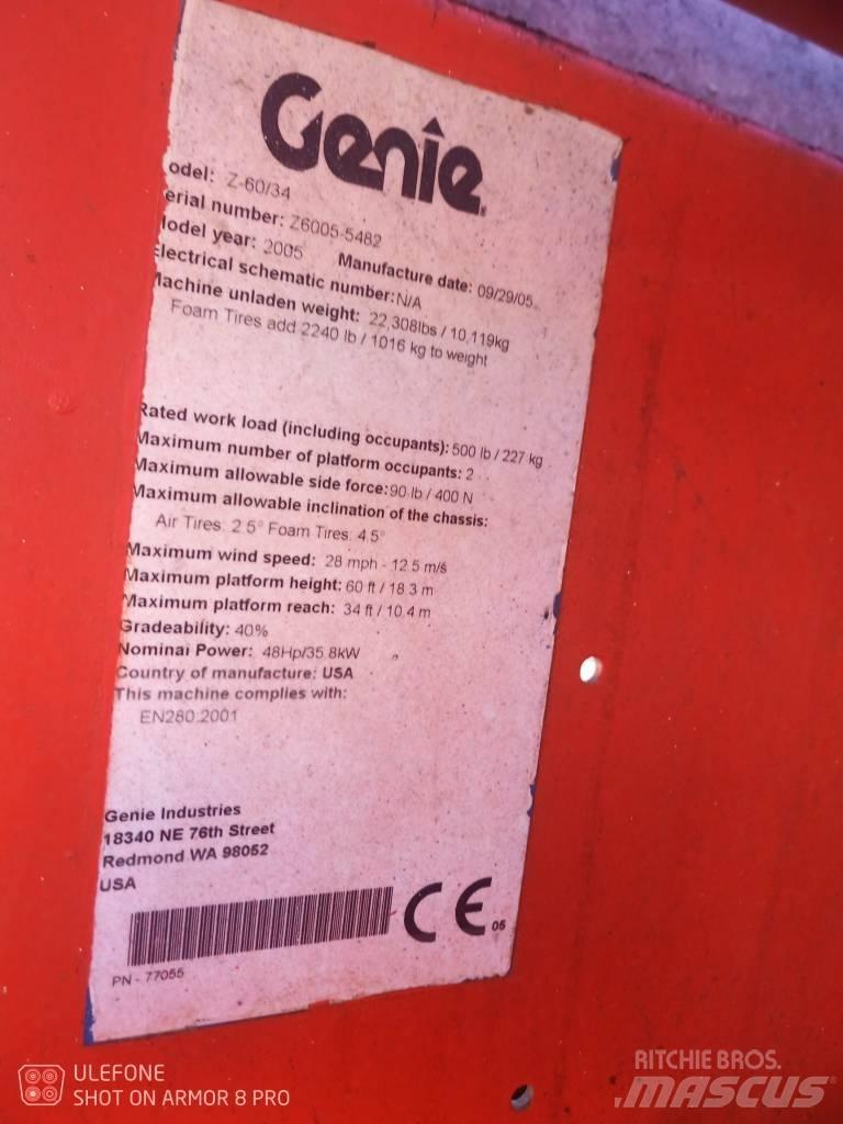Genie Z 60/34 RT Knikarmhoogwerkers