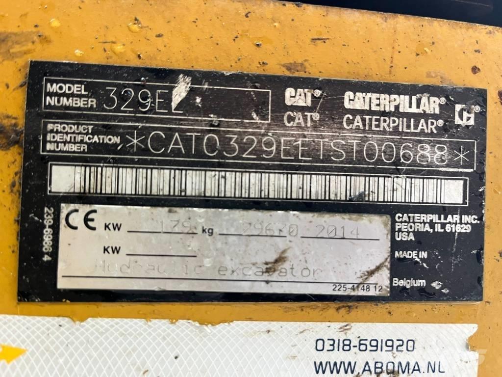 CAT 329 EL Rupsgraafmachines