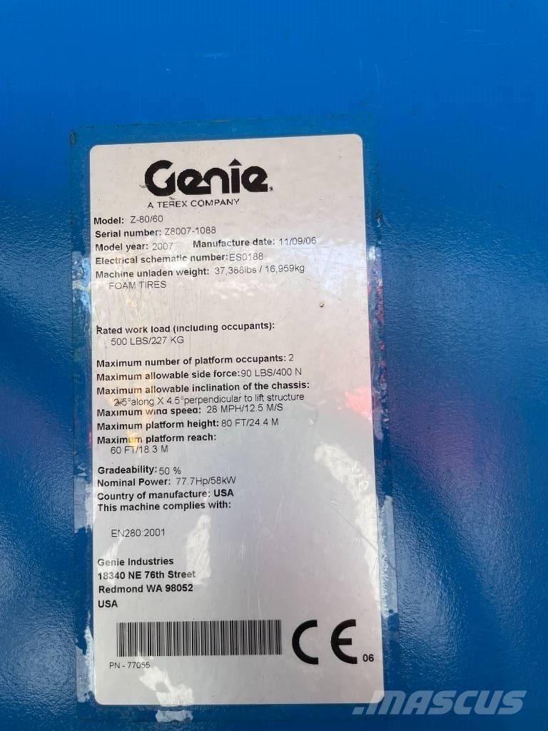 Genie Z 80/60 Knikarmhoogwerkers