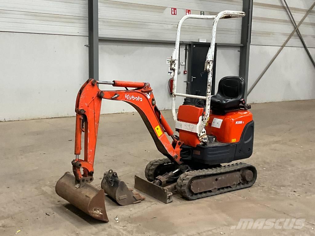 Kubota K 008-3 Minigraafmachines < 7t