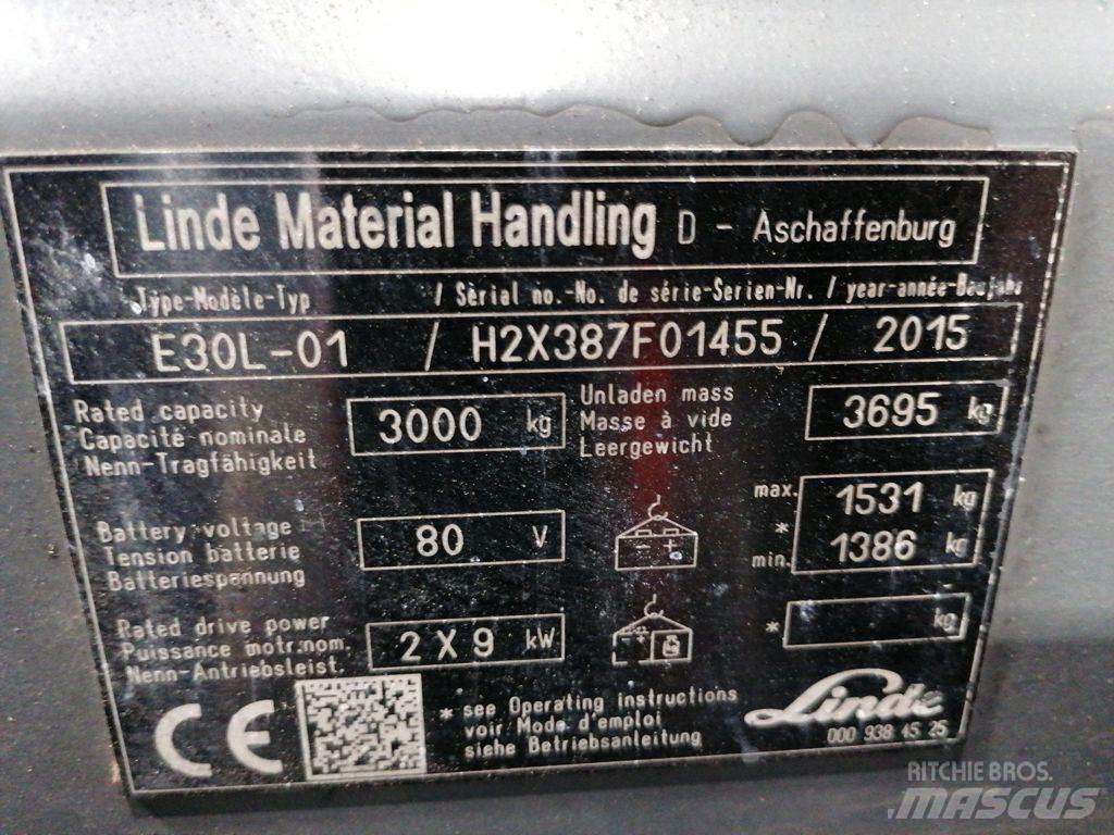 Linde E30L-01 Elektrische heftrucks