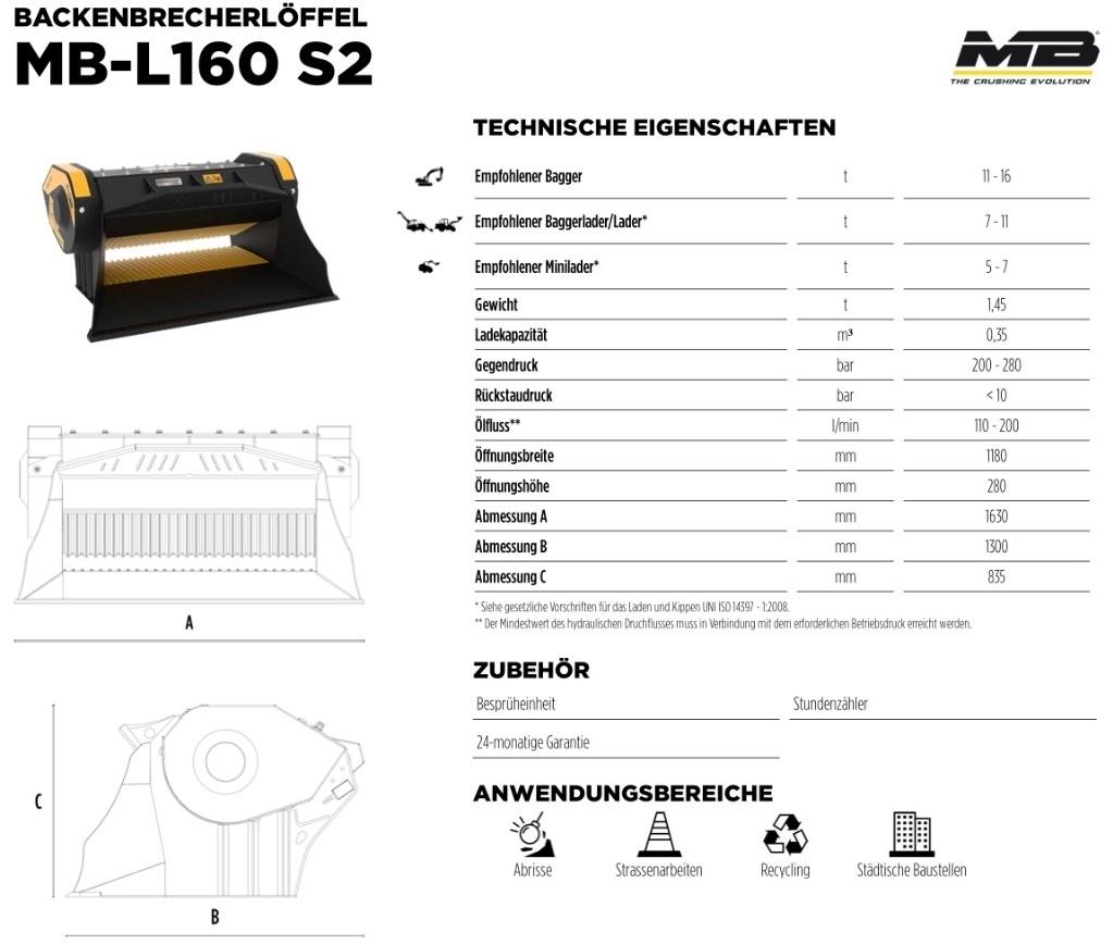 MB Crusher L 160 S2 Hamers en brekers