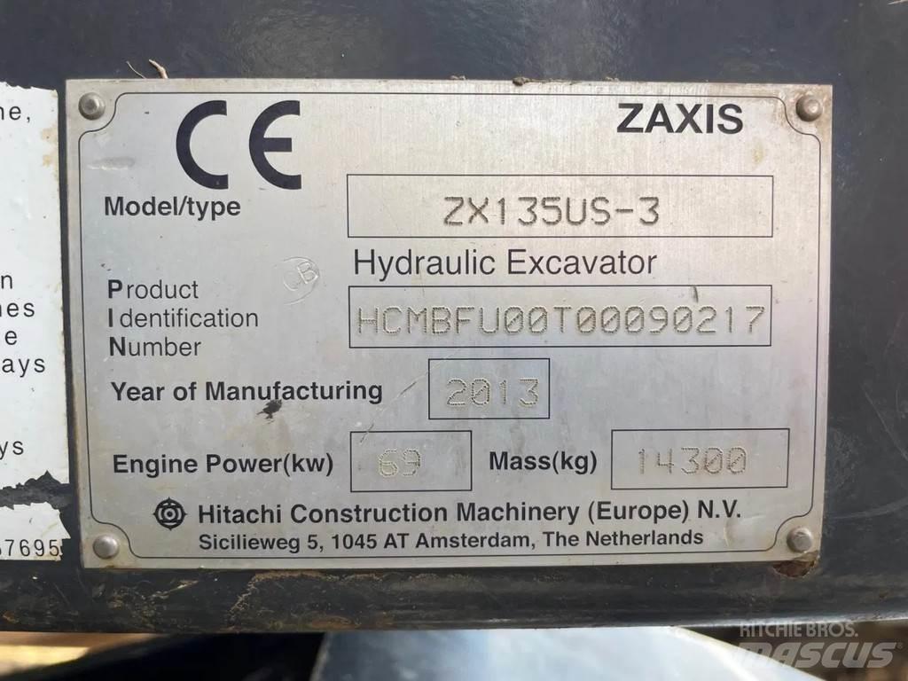 Hitachi ZX135US-3 Rupsgraafmachines
