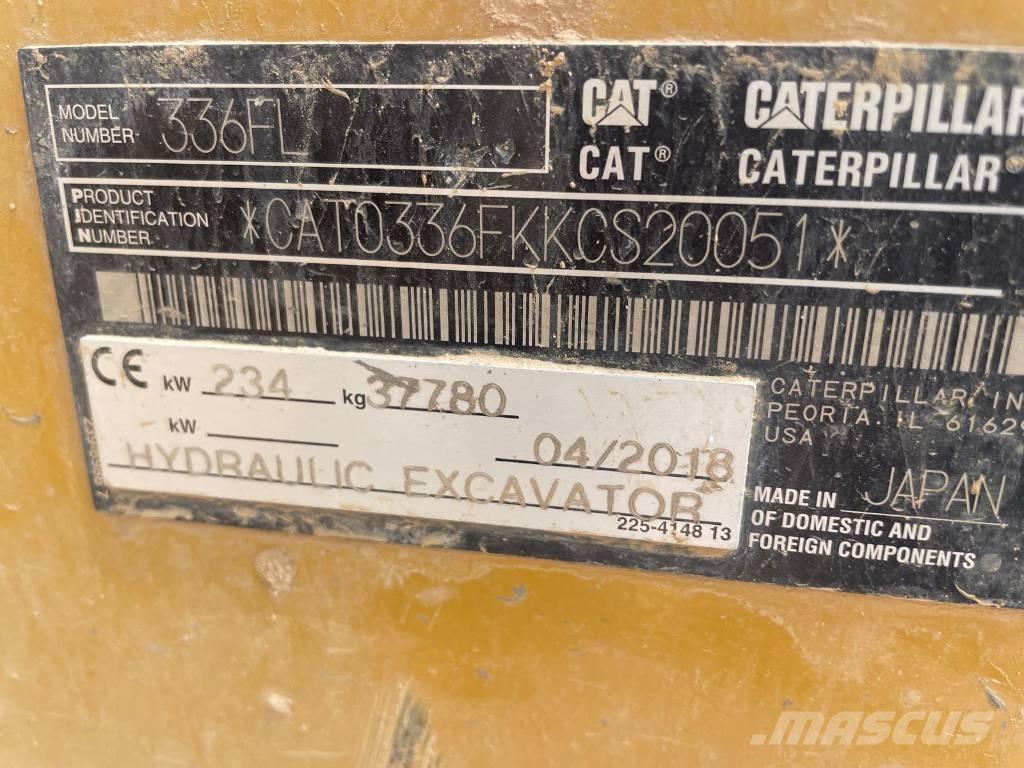 CAT 336FL Rupsgraafmachines