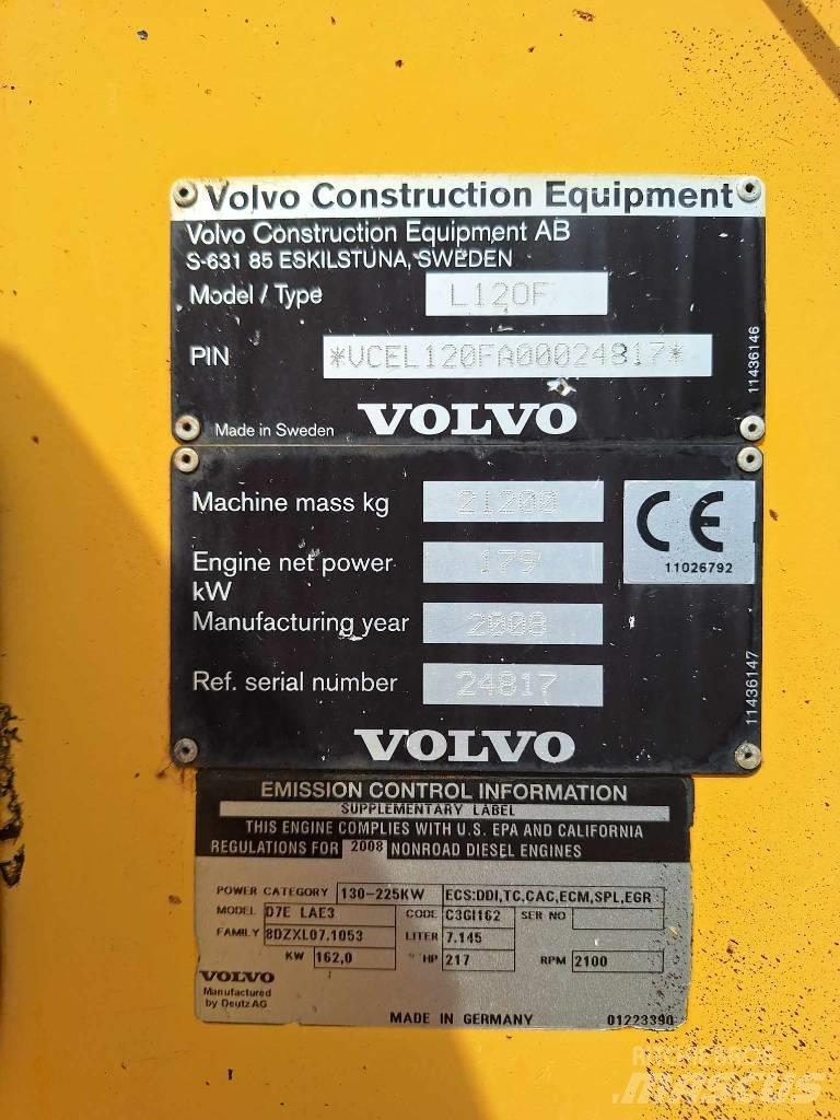 Volvo L 120 F Wielladers