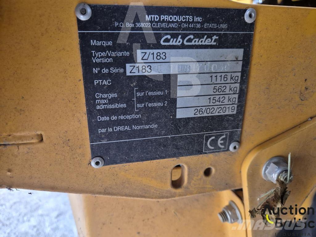 Cub Cadet Z/183 Rijmaaiers
