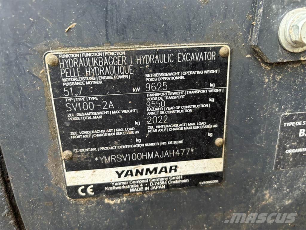 Yanmar SV100-2A Rupsgraafmachines