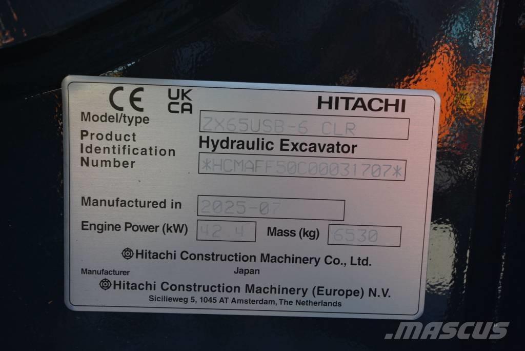 Hitachi ZX 65 USB-6 Minigraafmachines < 7t