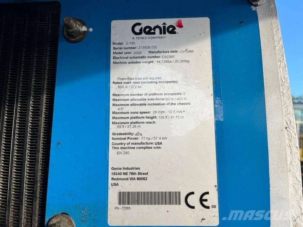 Genie Z-135 Knikarmhoogwerkers