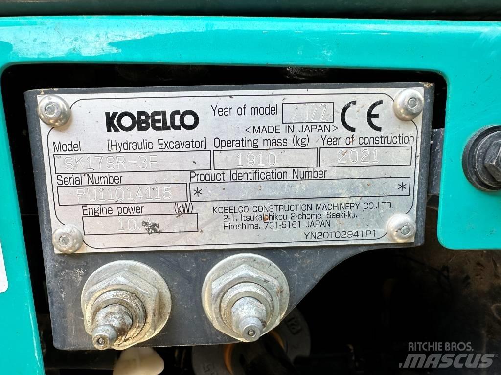 Kobelco SK17SR-3E Minigraafmachines < 7t