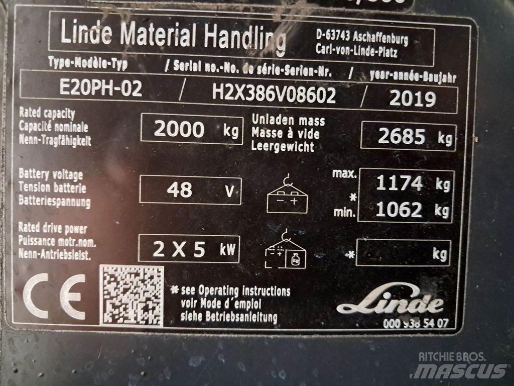 Linde E20PH-02 Elektrische heftrucks