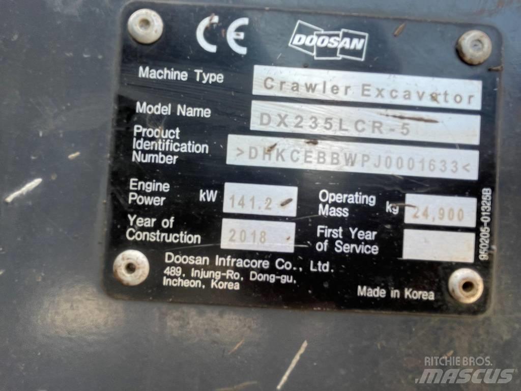 Doosan DX 235 LCR-5 Rupsgraafmachines