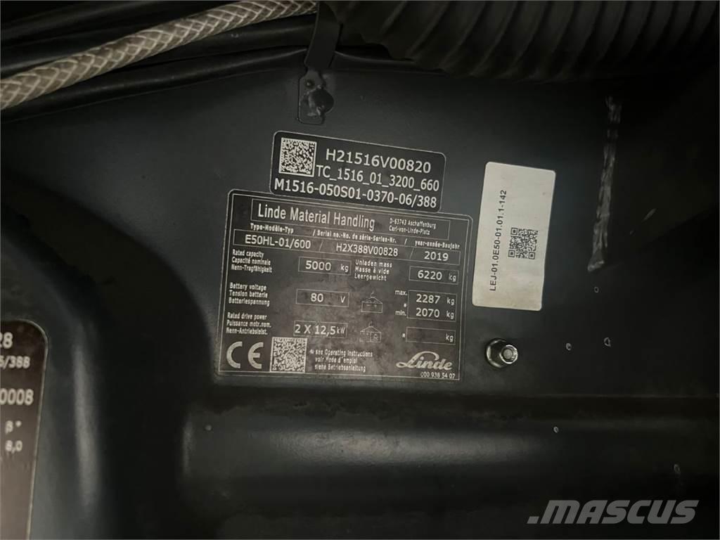 Linde E50HL-01 / 600 Elektrische heftrucks