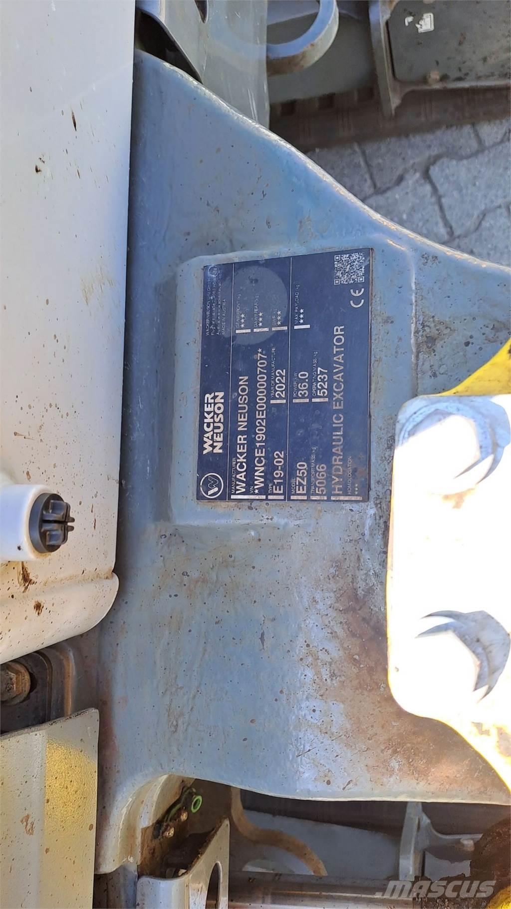Wacker Neuson EZ50 Rupsgraafmachines