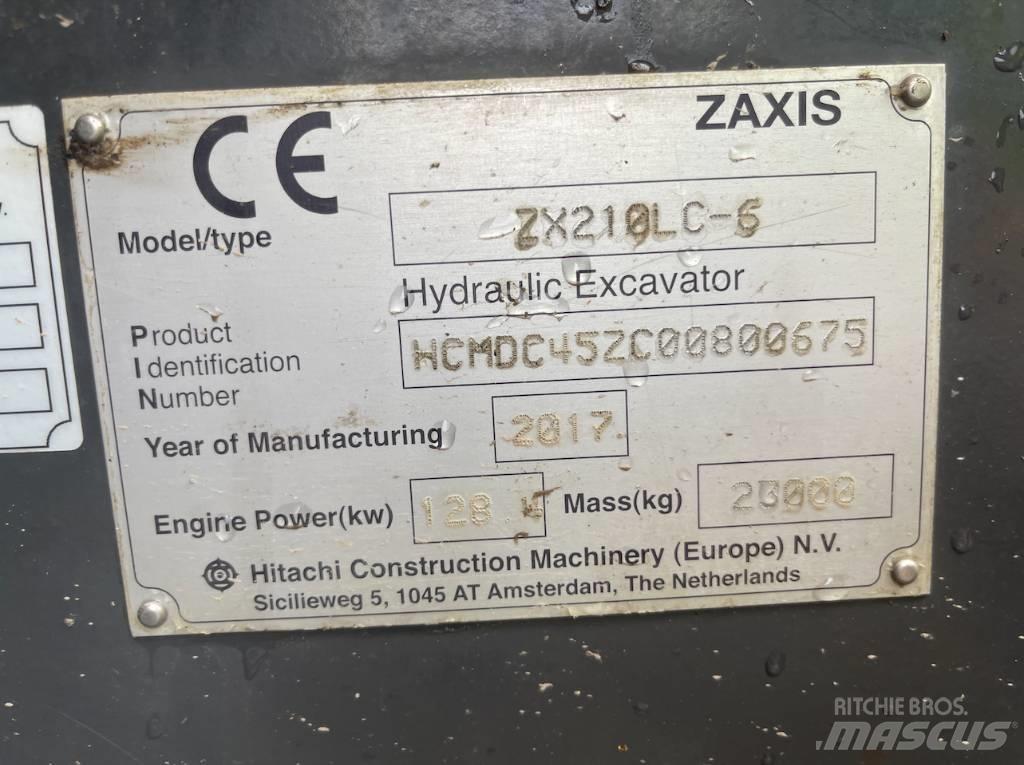 Hitachi ZX 210 LC-6 Rupsgraafmachines