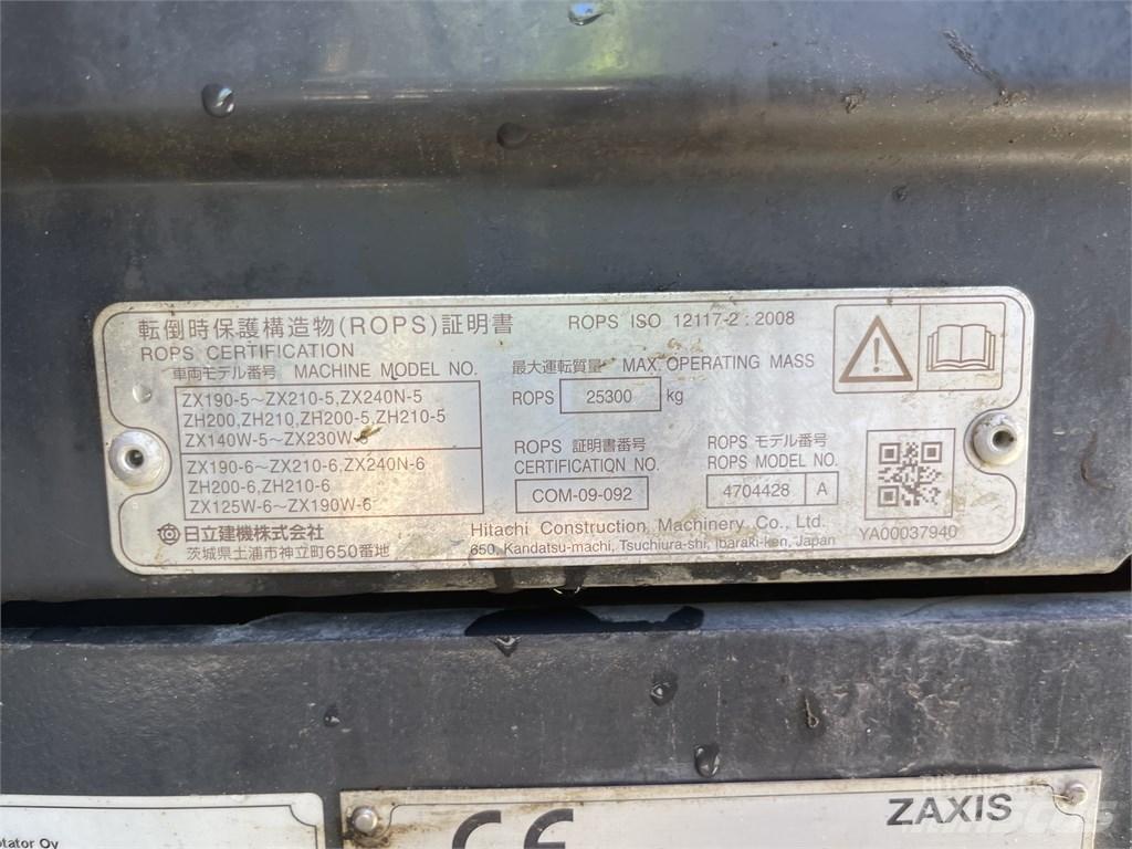 Hitachi ZX 210 LC-6 Rupsgraafmachines