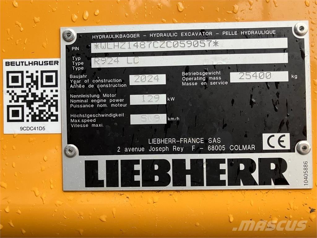 Liebherr R924 Rupsgraafmachines